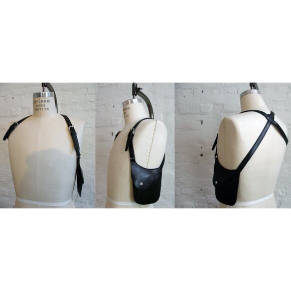 YMYL Brown Italian Leather Holster for ear pods credit card phone